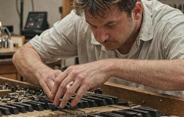 Piano Craftsman at Work